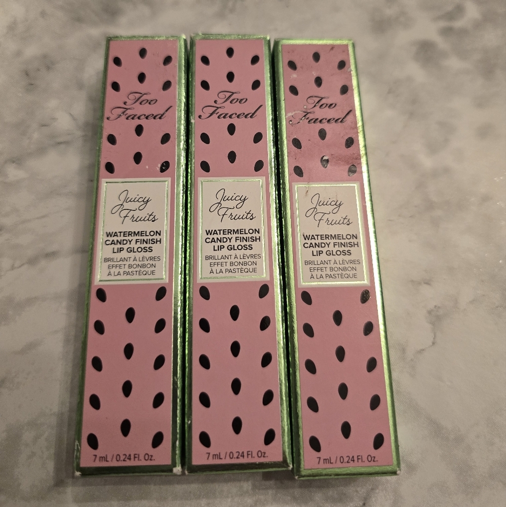 Too Faced Juicy Fruits Watermelon Lip Gloss Trio